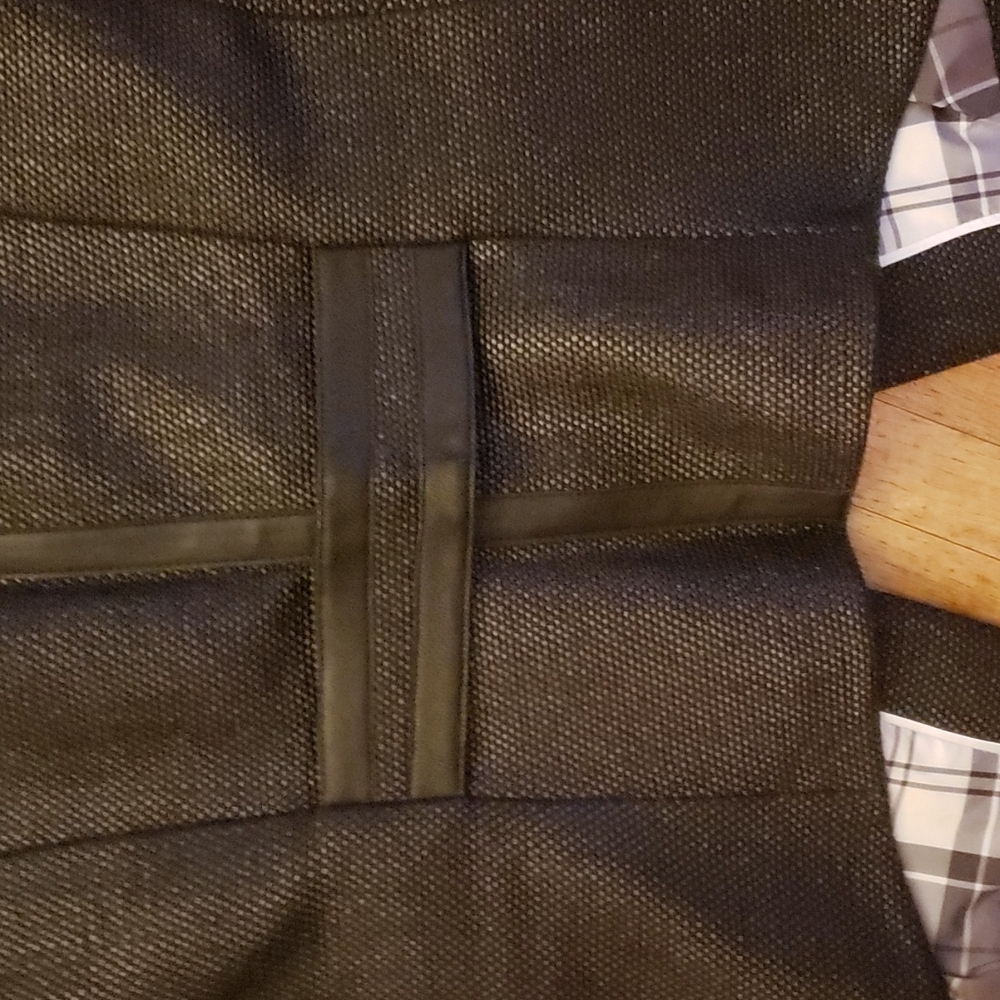 BARBOUR International Black Woven Vest (Sz 4) NEW - Picture 3 of 5